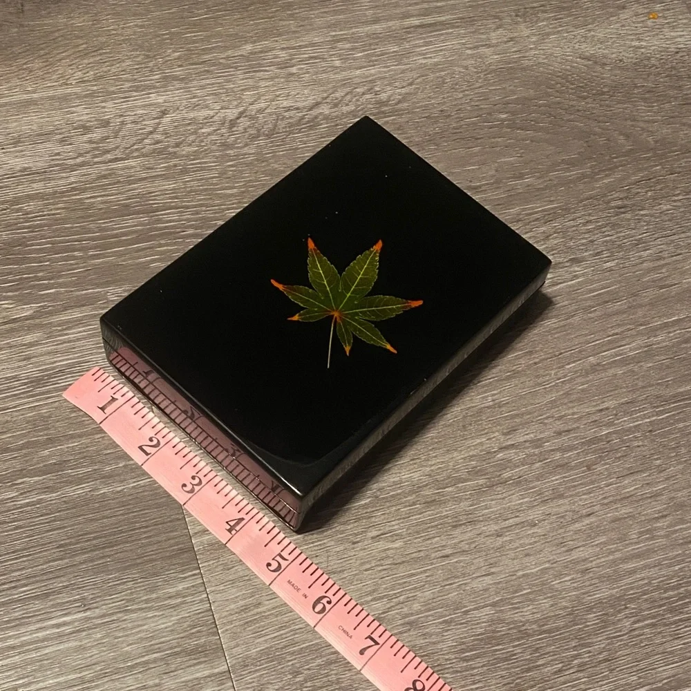Black Box with 420 Leaf Design